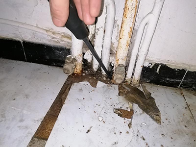 Détection de gaz traceur au niveau du réseau de chauffage fuyard