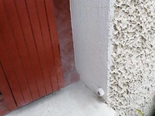 Apparition de fumée au niveau des huisseries extérieures